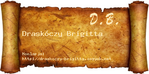 Draskóczy Brigitta névjegykártya